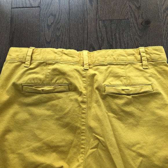 Yellow Khaki Boyfriend Chinos Capris - Picture 4 of 6